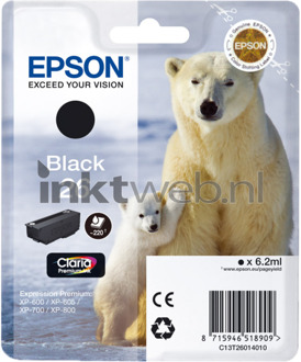 Epson 26 zwart cartridge