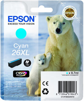Epson 26XL cyaan cartridge