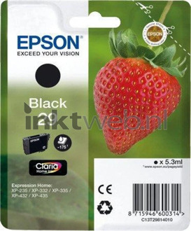 Epson 29 Cartridge Zwart (C13T29814012)