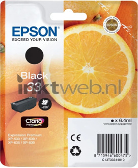 Epson 33 Cartridge Zwart (C13T33314010)