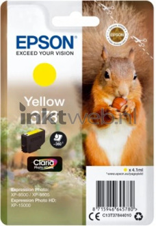 Epson 378 Singlepack Geel Claria Photo HD Ink