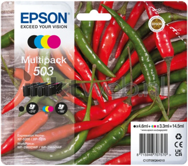 Epson 503 Multipack zwart en kleur cartridge