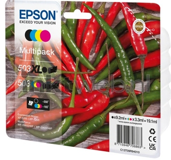 Epson 503XL / 503 Multipack zwart en kleur cartridge