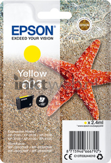 Epson 603 - Zeester Inkt Geel