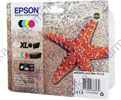 Epson 603XL Cartridges Combo Pack Inkt