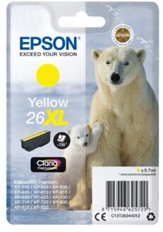 Epson cartridge 26XL Geel
