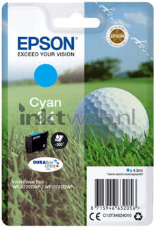 Epson cartridge Golfbal T3464 (Cyaan)