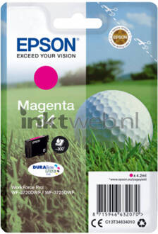 Epson cartridge Golfbal T3464 (Magenta)