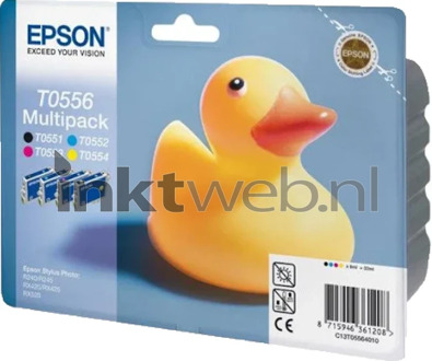 Epson cartridge voordeelpak T0556 BK +3CL