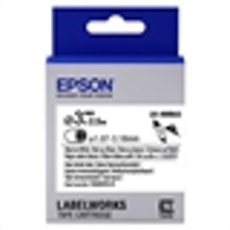 Epson etikettencassette krimpkous (HST) LK-4WBA3, zwart/wit D3 mm (2,5 m)
