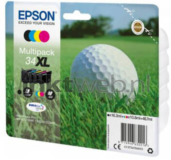 Epson Golf ball Multipack 4-colours 34XL DURABrite Ultra Ink