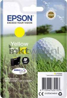 Epson Golf ball Singlepack Yellow 34XL DURABrite Ultra Ink