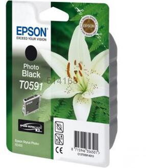 Epson Inkcartridge Epson T0591 foto zwart