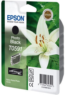 Epson Inkcartridge Epson T0591 foto zwart