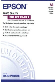 Epson Inkjetpapier Epson S041068 A3 mat 105gr 100vel