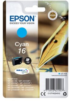 Epson Inktcartridge Epson 16 T1622 blauw