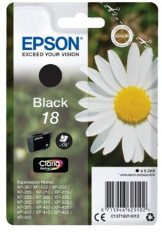 Epson Inktcartridge Epson 18 T1801 zwart