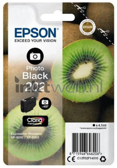 Epson Inktcartridge Epson 202 T02F14 foto zwart