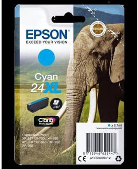 Epson Inktcartridge Epson 24XL T2432 blauw HC