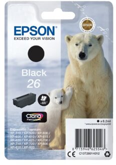 Epson Inktcartridge Epson 26 T2601 zwart