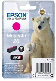 Epson Inktcartridge Epson 26 T2613 rood