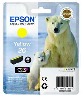 Epson Inktcartridge Epson 26 T2614 geel