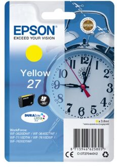 Epson Inktcartridge Epson 27 T2704 geel