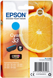 Epson Inktcartridge Epson 33 T3341 blauw