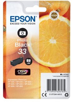 Epson Inktcartridge Epson 33 T3341 foto zwart