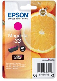 Epson Inktcartridge Epson 33 T3343 rood
