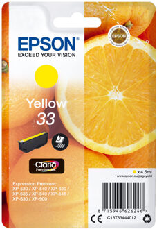Epson Inktcartridge Epson 33 T3344 geel