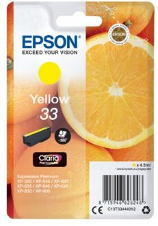 Epson Inktcartridge Epson 33 T3344 geel