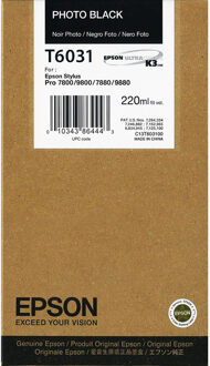 Epson Inktpatroon Foto Zwart T 603 220 ml