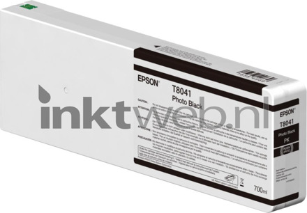 Epson Inktpatroon UltraChrome HDX/HD photo zwart 700 ml T 8041