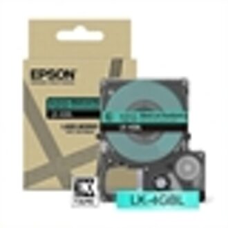 Epson LK-4GBL tape zwart op groen 12 mm (origineel)