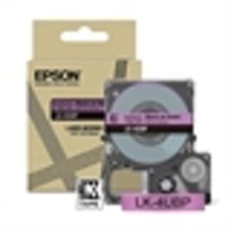 Epson LK-4UBP tape zwart op paars 12 mm (origineel)