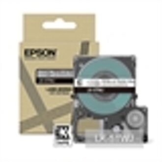 Epson LK-5TWJ matte tape wit op transparant 18 mm (origineel)