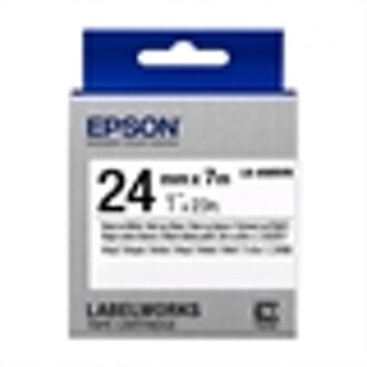 Epson LK-6WBVN tape zwart op wit 24 mm (origineel)