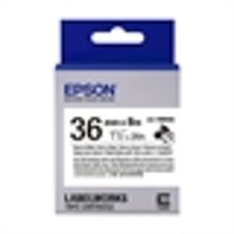 Epson LK-7WBVS kabel tape zwart op wit 36 mm (origineel)