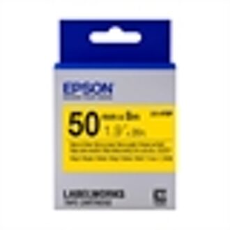 Epson LK-9YBP tape zwart op pastel geel 50 mm (origineel)