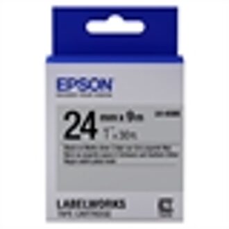 Epson Matte Tape - LK-6SBE Matte Blk/MattSiv 24/9