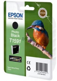 Epson Pack van 1 T1591 fotocartridge - zwart - voor Stylus Photo R2000 - standaard 17 ml