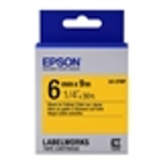 Epson Pastel Tape - LK-2YBP Pastel Blk/Yell 6/9