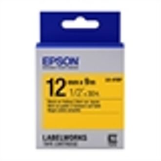 Epson Pastel Tape - LK-4YBP Pastel Blk/Yell 12/9