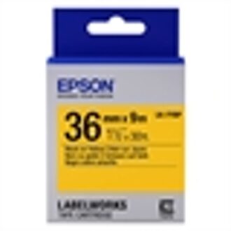 Epson Pastel Tape- LK-7YBP Pastel Blk/Yell 36/9