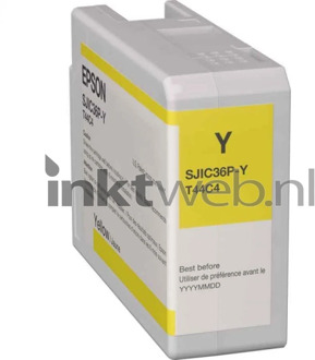 Epson SJIC36P(Y) inktcartridge geel (origineel)