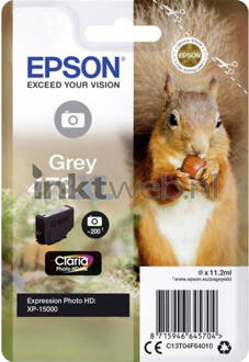 Epson Squirrel Singlepack Grey 478XL Claria Photo HD Ink