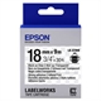 Epson Strong Adhesive Tape - LK-5TBW Strng adh Blk/Clear 18/9