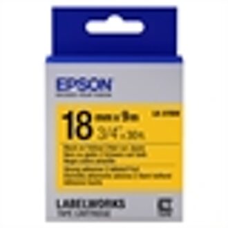 Epson Strong Adhesive Tape - LK-5YBW Strng adh Blk/Yell 18/9