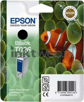 Epson T026 zwart cartridge
